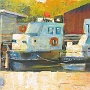 Tugs Anne and Duff 11 x 14    © Gwen Sylvester